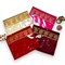 Pack of 4 Assorted Sari Bag with Zipper Closure Transparent Saree Cover Wardrobe Clothes Organiser Sari Storage Bag Indian Wedding Favor Cloth Case Gift Packing - Birthday Anniversary